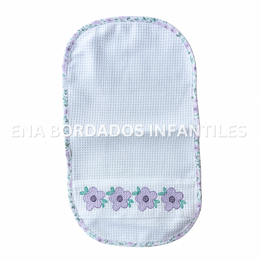 Saca aire waffle flores moradas
