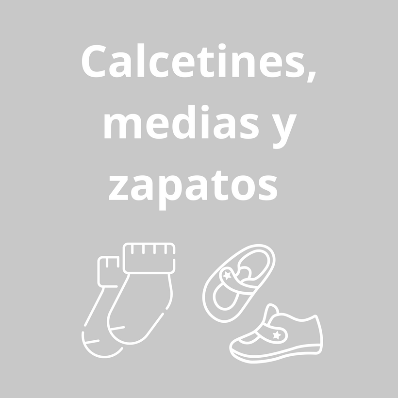 Calcetines, medias y zapatos