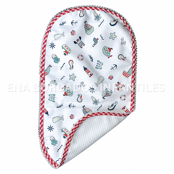 Saca Aire piqué marinero