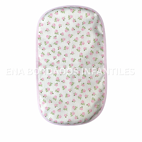 Saca Aire piqué rosas rosada