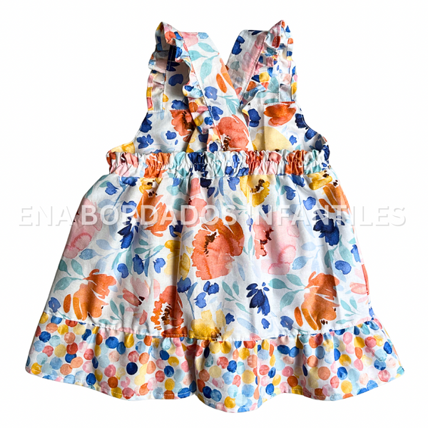 Vestido tirantes flores 12 meses