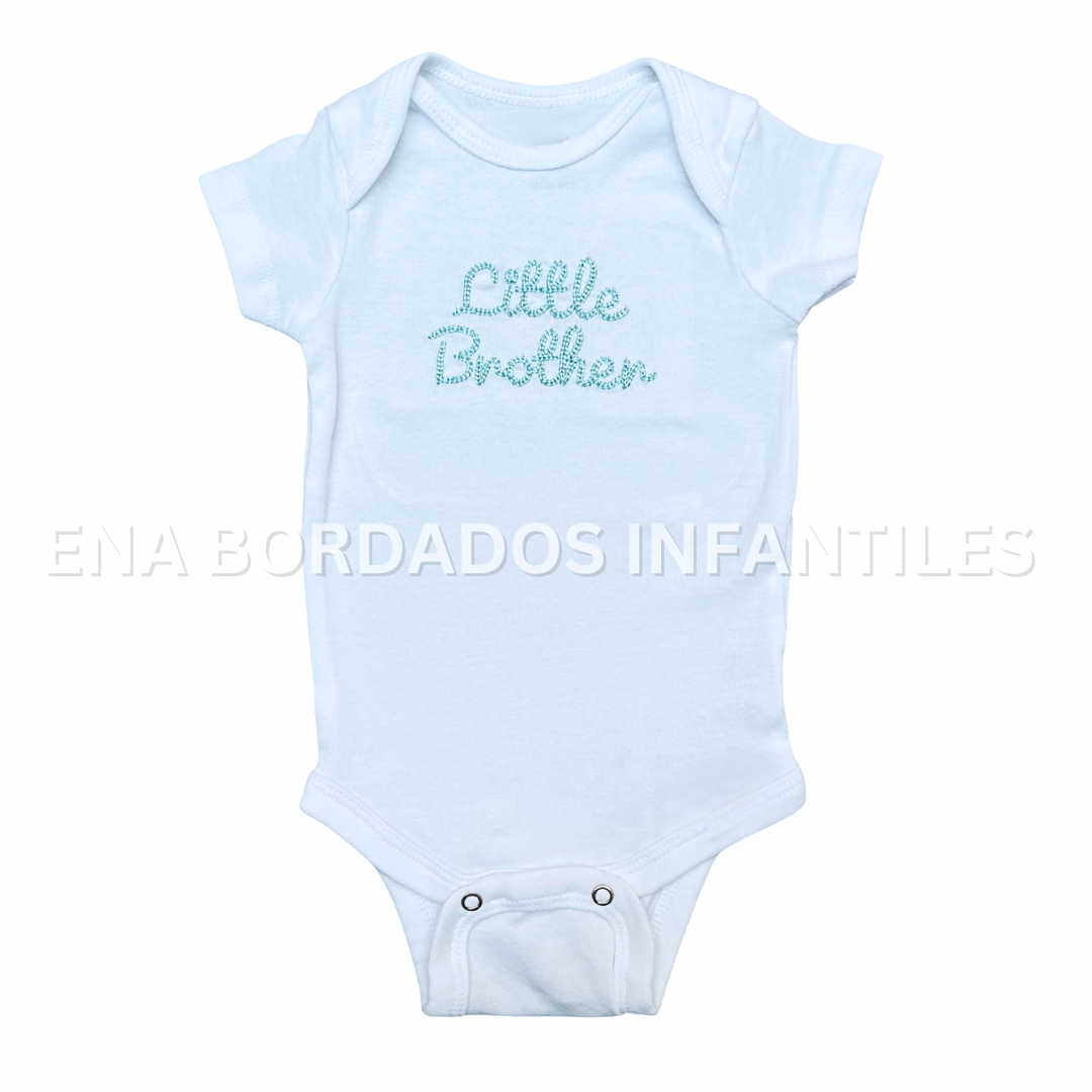 Mameluco bordado little brother
