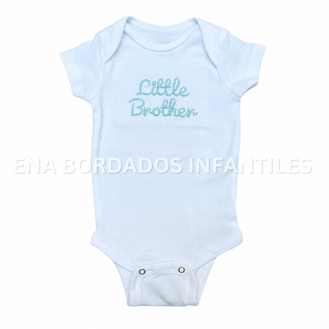 Mameluco bordado little brother