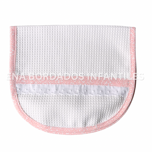 Saca Aire waffle orilla flores rosadas