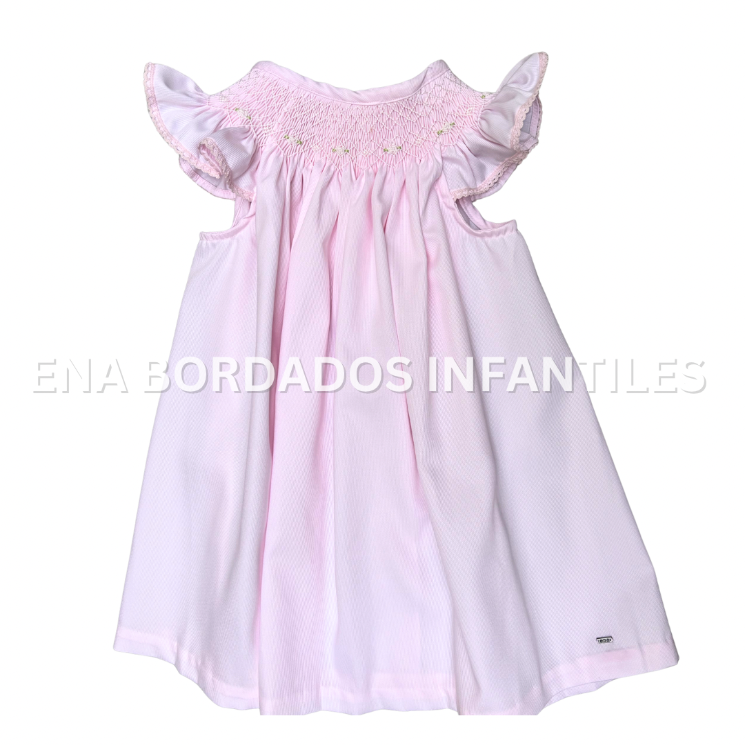 Bishop piqué rosado pálido 3 años