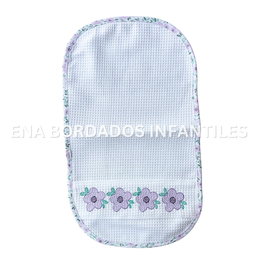 Saca aire waffle flores moradas