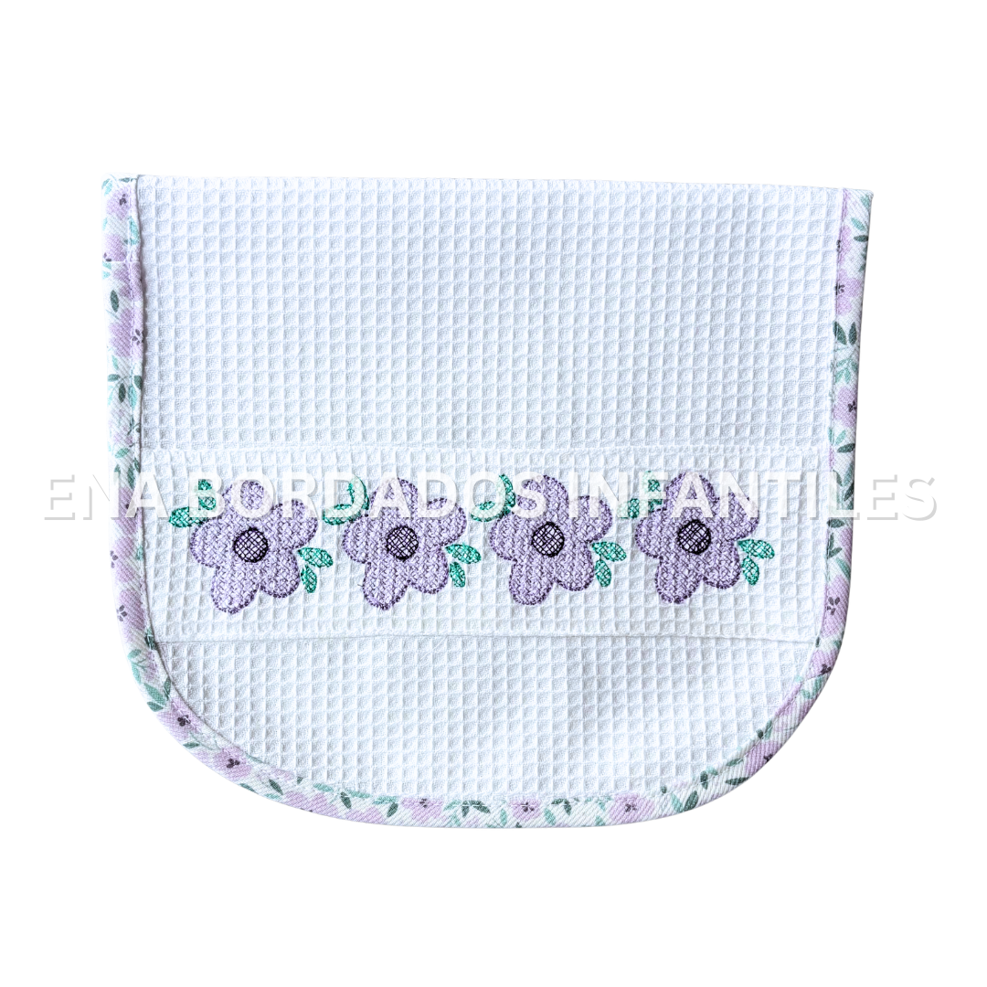 Saca aire waffle flores moradas