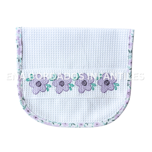Saca aire waffle flores moradas