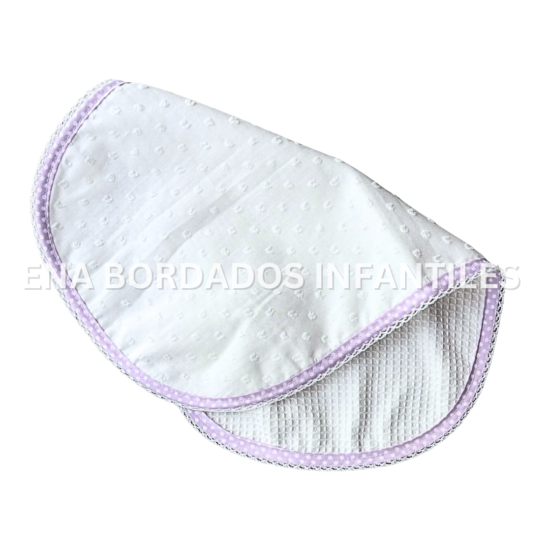 Saca aire plumeti/waffle orilla morado claro