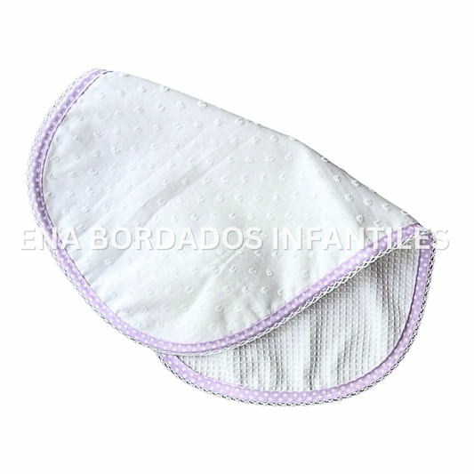 Saca aire plumeti/waffle orilla morado claro