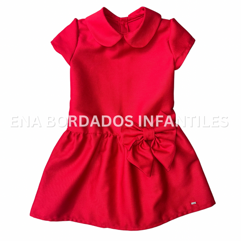 Vestido rojo talle bajo