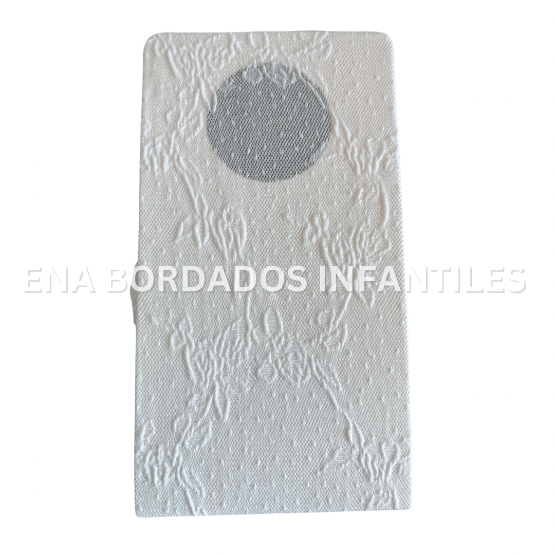 Medias blancas con diseño flores 2-4 años