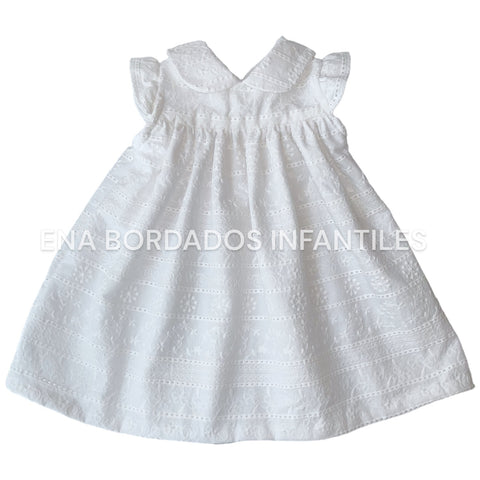 Vestido bordado inglés blanco