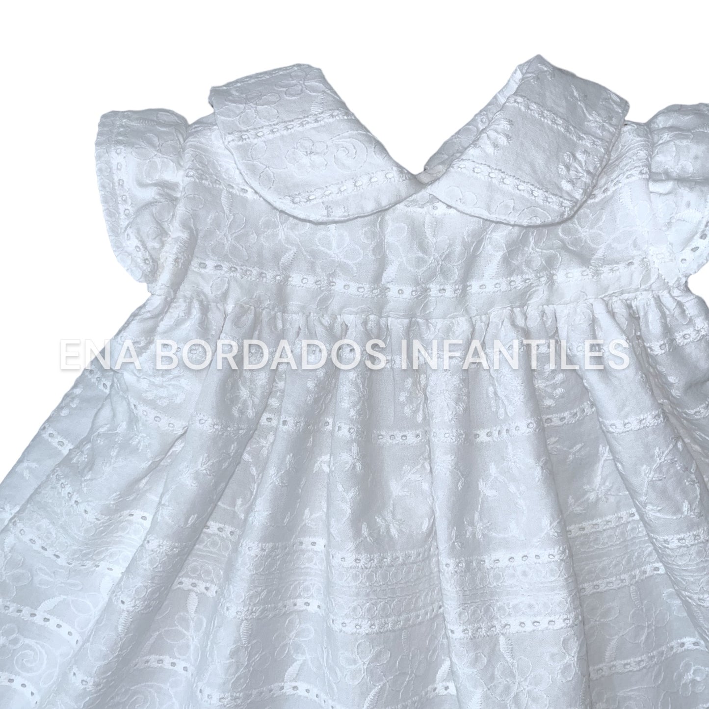 Vestido bordado inglés blanco