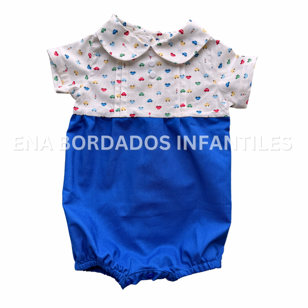 Mameluco carritos con azul