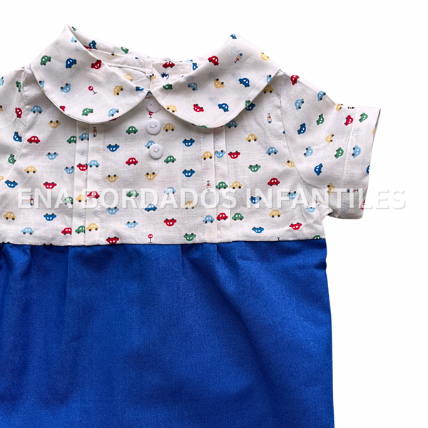 Mameluco carritos con azul