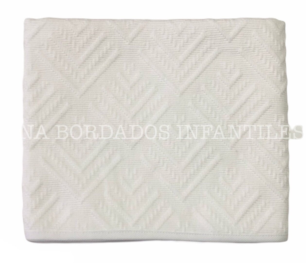 Frazada textura blanca