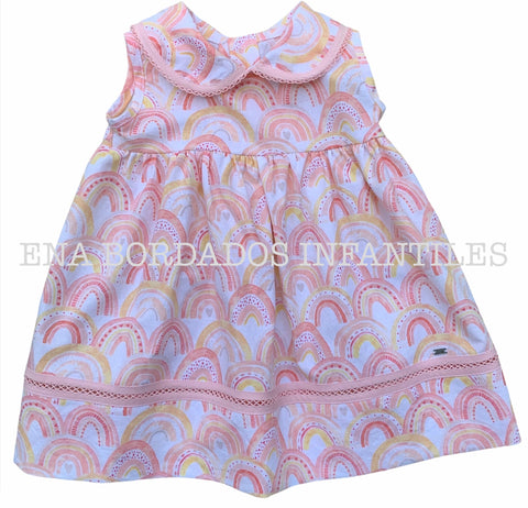 Vestido sin mangas arcoiris