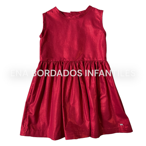 Vestido rojo glitter 5 años