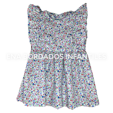 Vestido flores con volantes