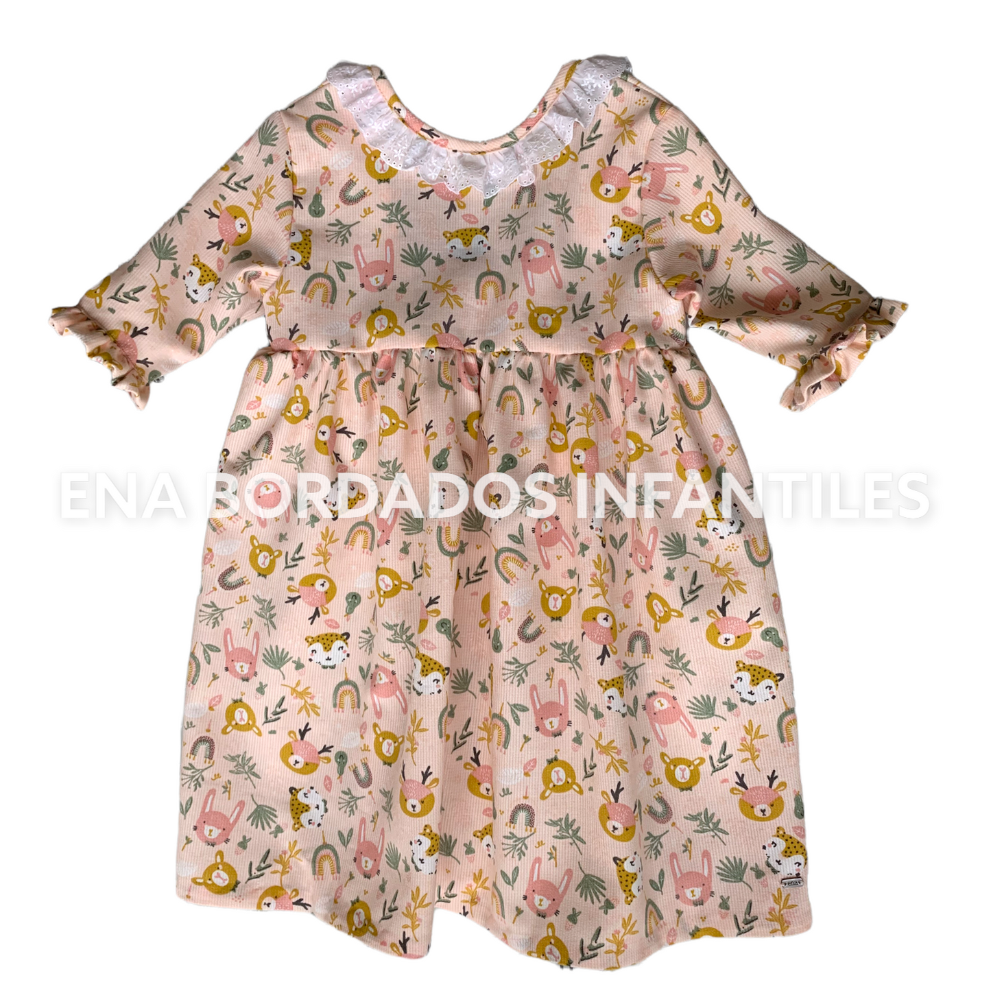 Vestido manga 3/4