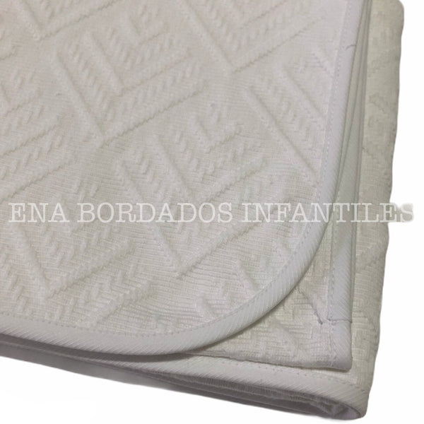 Frazada textura blanca