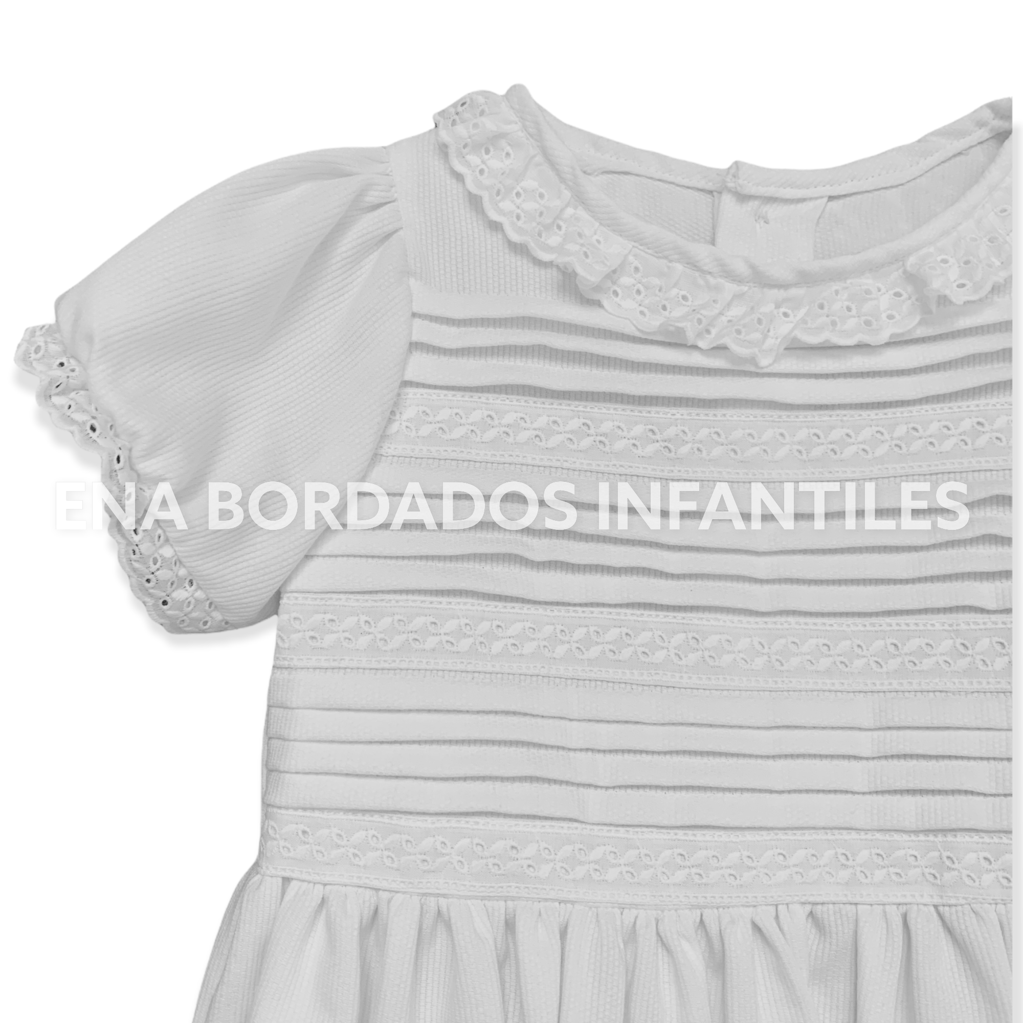 VESTIDO TIRA BORDADA BLANCO